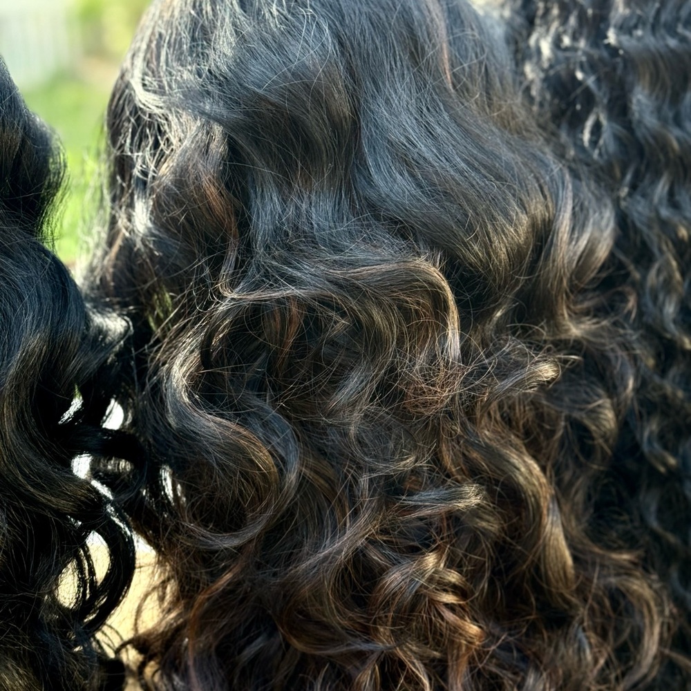 Women's Wig Lot- Long Dark Natural Wave & Curly Styles - Picture 7 of 14